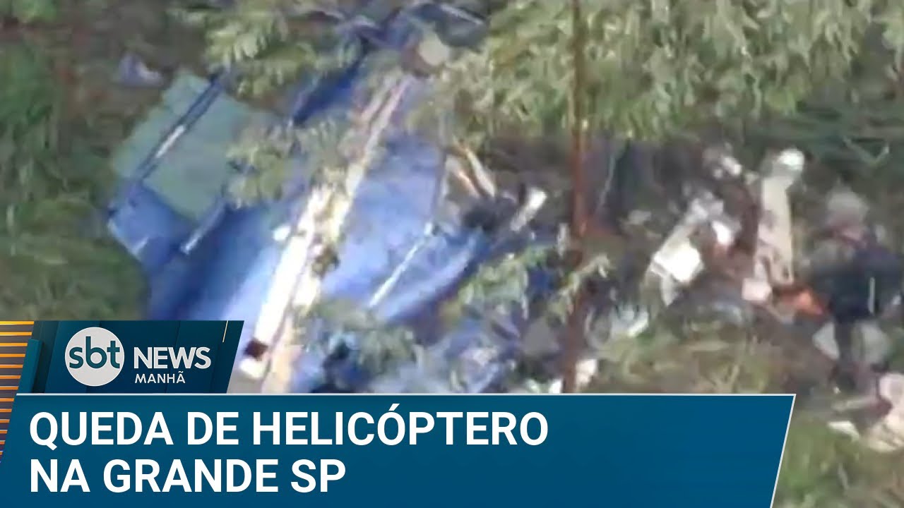 Helicóptero com quatro ocupantes desaparece em meio a temporal em SP | #SBTNews Manhã (17/01/25)