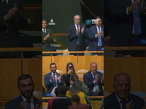 Delegates walk out of Netanyahu’s UN speech | AJ #shorts