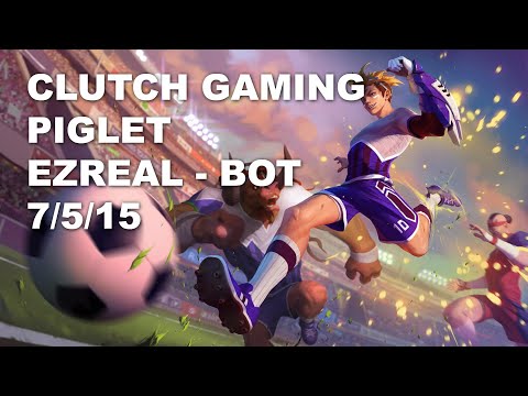 Clutch Gaming Piglet Bot Ezreal vs Ashe - KR Grandmaster Patch 10.9