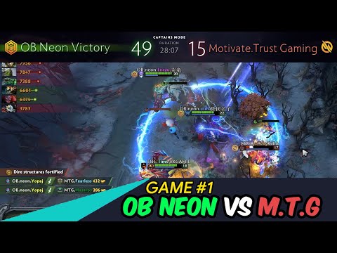 🔴 [GAME 1] OB NEON VS MOTIVATE TRUST GAMING | PNXBET Invitational | OBNeon Yopaj + Enryu |  Dota 2