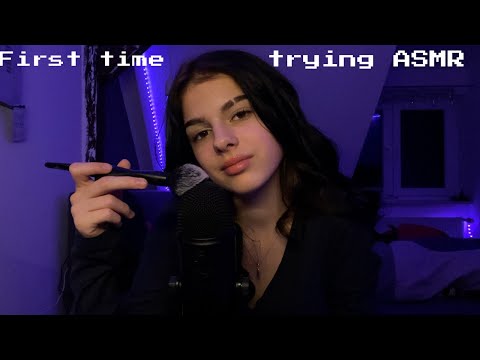 Trying ASMR for the first time💜