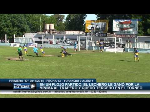 Primera "D" 2013/2014 - Fecha 13 - Yupanqui 0 Alem 1