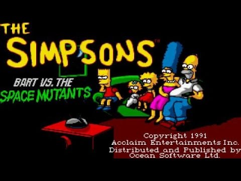 Bart Simpson vs. the Space Mutants gameplay (PC Game, 1991)