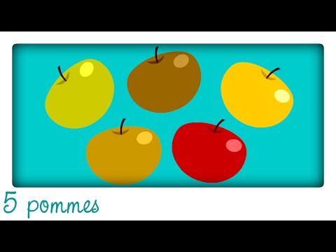 5 pommes dans mon panier ♫ Apprendre à compter en chantant - Comptines maternelles pour bébé