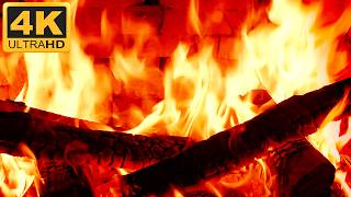 🔥Relaxing Calm Fireplace with Crackling Fire Sounds | 10 HOURS Burning Crackling Fire Sounds