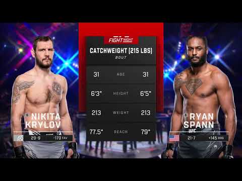 Nikita Krylov vs Ryan Spann full fight Ufc-Las-Vegas