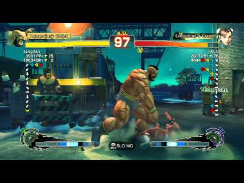 SSF4 AE: Zangitan (Zangief) vs TACUx (Chun-Li) - Ranked Match (720p HD)