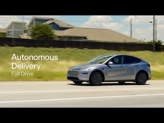 Autonomous Tesla Delivery | Full Drive