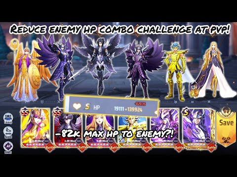 Saint Seiya: Awakening (KOTZ) - Reduce Enemy Max HP Combo Challenge at PvP! -82k Max Hp to Enemy?!