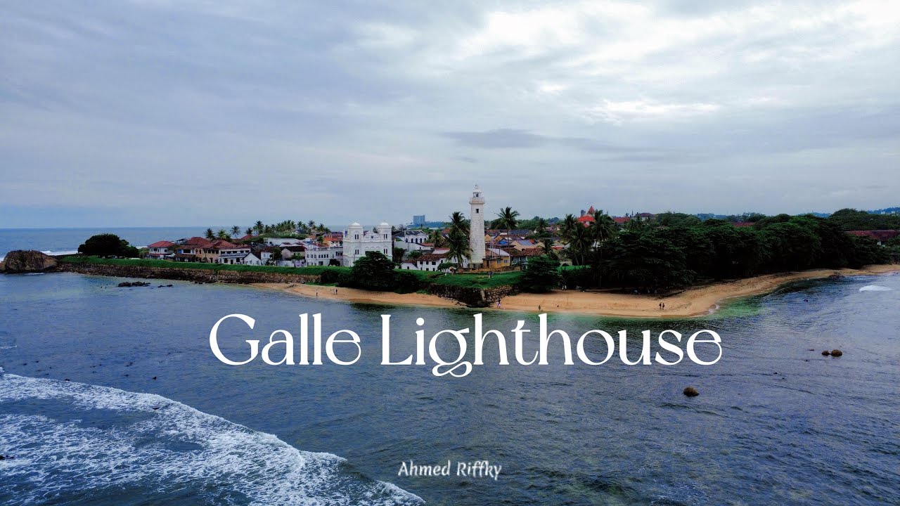 Discover the aerial vistas of Galle Lighthouse.