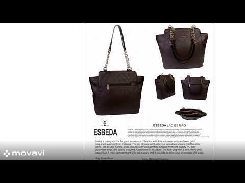 Buy ESBEDA Tan Color Glossy shell Lightweight Handbag For Women online
