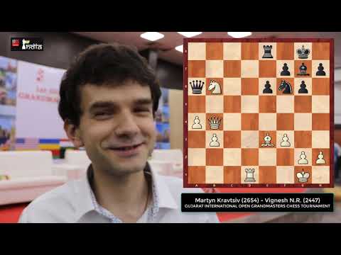 Martyn Kravtsiv (2654) from Ukraine wins the Gujarat GM Open 2018!