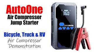 AutoOne Jump Starter With Air Compressor Demo: My Wife Loves It!