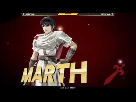 [2016-09-11] Salt Ain't Pretty - SSB4 - Top 24 - PWRUP | Pollo (Marth) vs ENT | Mr. Toast (Fox)