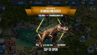Finally unlocking the Tyrannosaurus Rex!!! Jurassic World:The Game ep 24