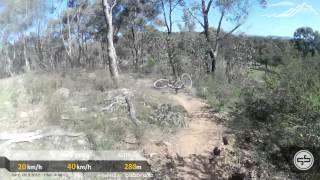 preview picture of video 'Bendigo 6hr Mountain Bike Race (crash) - GoBandit LIVE'