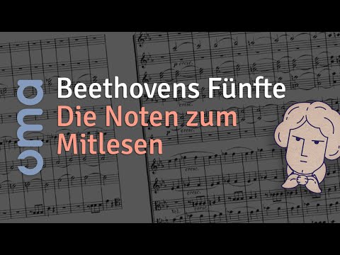 Beethoven 5. Sinfonie 1. Satz: Noten leicht mitlesen / 5th symphony read along sheet music