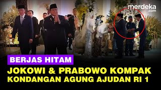 Download lagu Gaya Jokowi & Prabowo Kompak Berjas Hitam di Nikahan Agung Surahman Ajudan RI 1 mp3