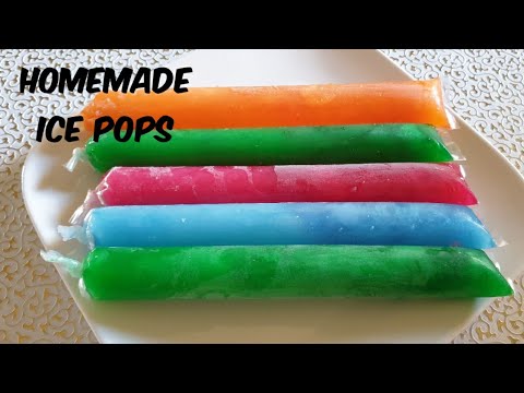 Homemade ice pops | How to make ice pops | How to make different flavours of ice lollies | Ice Candy