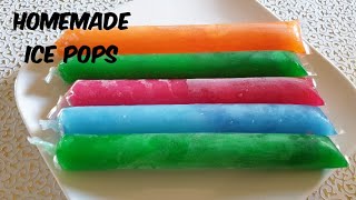 Homemade ice pops | How to make ice pops | How to make different flavours of ice lollies | Ice Candy