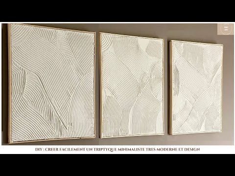 DIY : CRÉER FACILEMENT UNE JOLIE DÉCO MURALE MINIMALISTE TRÈS MODERNE ET DESIGN