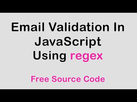 Email Validation On Javascript With Source Code
