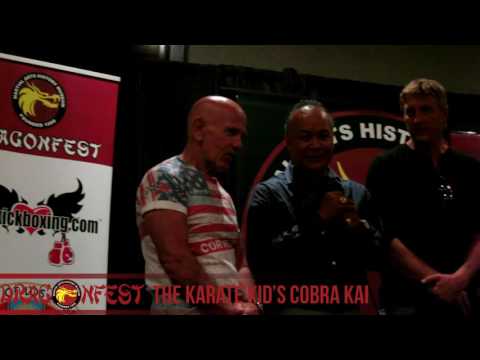 The Karate Kid's Cobra Kai Cast at DragonFest 2016