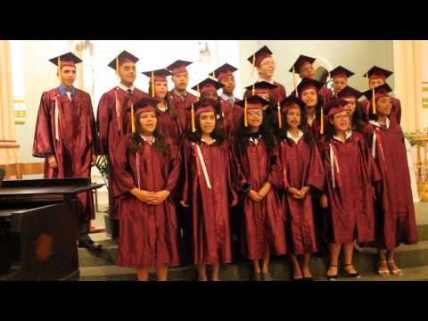 St. Sylvester students singing