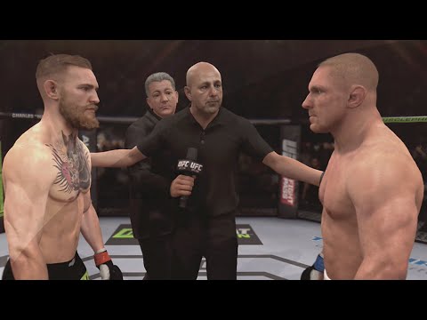 EA Sports UFC - Conor Mcgregor vs Dennis Siver UFC Boston CPU vs CPU Fight Simulation