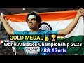 Neeraj Chopra World Athletics Championship 2023 Gold Medalist