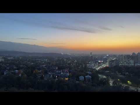 Sunset in Almaty