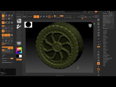 Initial form building | Zbrush | tyre | #3dmodelling #3dsmax #arts #3d #sculpt