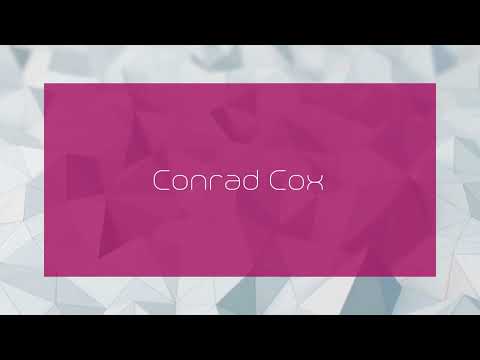 Conrad Cox Appearance