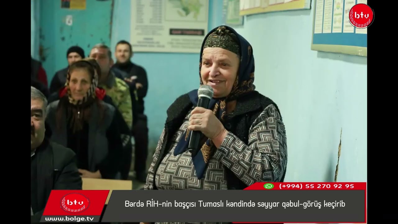 Bərdə RİH-nin başçısı Tumaslı kəndində səyyar qəbul-görüş keçirib