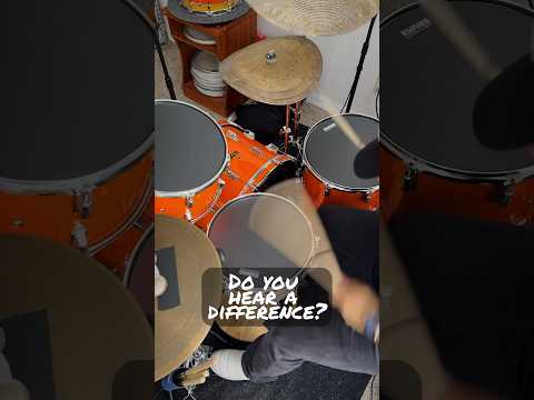 Before VS. After head change. Do you hear a difference? #shorts #short #comparison #different #drums
