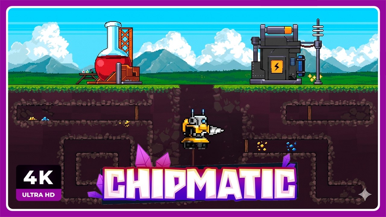 ERES UN ROBOT Y DEBES EXCAVAR Y MEJORAR TU EQUIPO | CHIPMATIC Gameplay Español