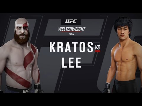Bruce Lee vs God of War Kratos (EA UFC 3)