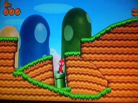 New Super Mario Bros Wii Walkthrough 1-1 (Tricks/Trucos)