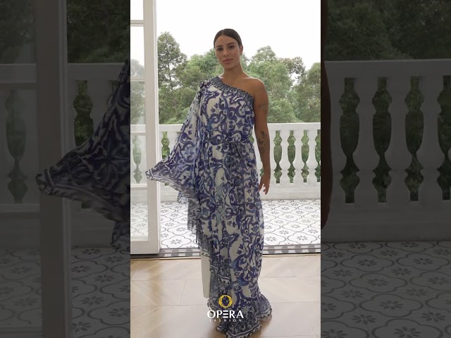 جلابية مشجر قصه اوف شولدر على زم في الاطراف