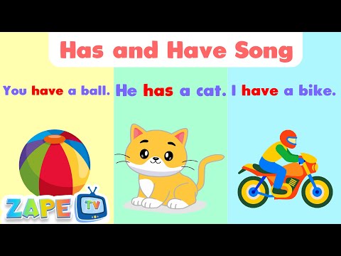 Have and Has Song | English Grammar for Kids | Kids Song | Kindergarten | Zape TV