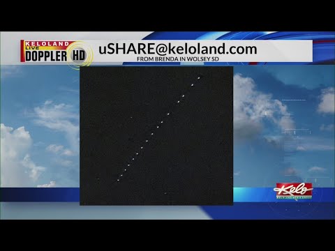 String of lights in the night sky? They are SpaceX satellites