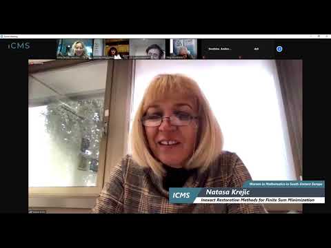 Webinar "Women in Mathematics in South-Eastern Europe", Natasa Krejic