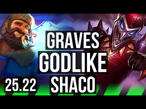 GRAVES vs SHACO (JGL) | 14/1/5, Godlike | KR Master | 25.22