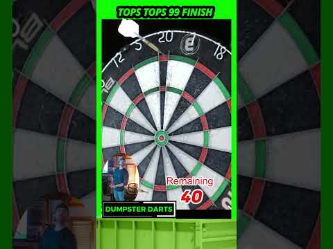 🎯TOPS TOPS 99 Finish on the Breakfast Board #darts