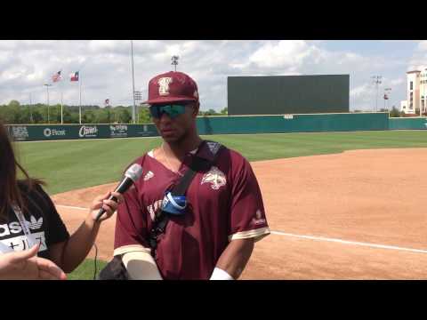 Texas State Baseball Postgame Interview-Jaylen Hubbard