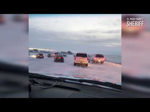Cars abandoned during blizzard