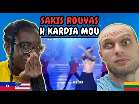 REACTION TO Sakis Rouvas - H Kardia Mou (Live at Bravo Koromila 1999) | FIRST TIME HEARING