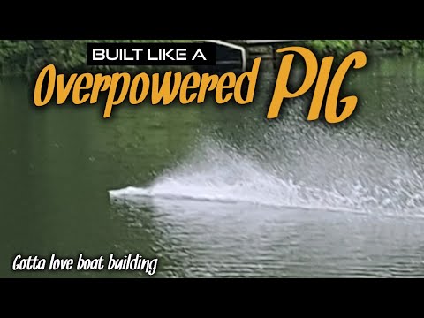 Mini 4s RC Outrigger Boat Rudder & Turnfin Tuning - RC Rigger Setup & testing