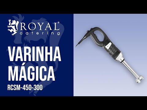 vídeo - Varinha mágica - Royal Catering - 450 W - 300 mm - 4000-16000 rpm