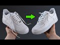 HOW TO LOOSE LACE NIKE AIR FORCE 1s FOR LONG LACES
